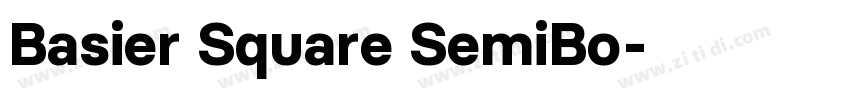 Basier Square SemiBo字体转换